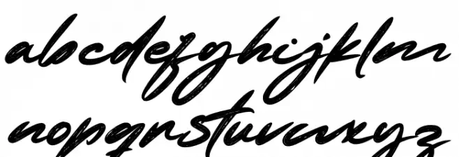 Restollia Script PERSONAL USE Regular Polices MINUSCULES