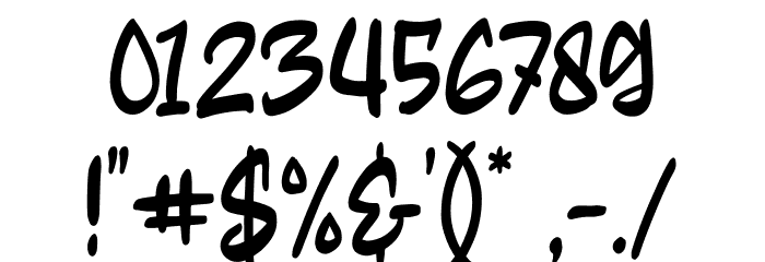 Restown Regular Font OTHER CHARS