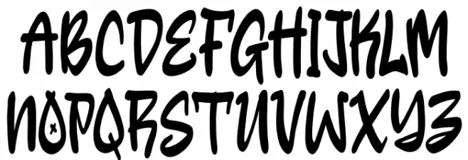 Restown Regular 字体 大写