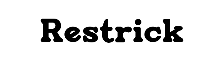 Restrick  Frei Schriftart Herunterladen