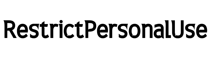 RestrictPersonalUse  Скачать бесплатные шрифты