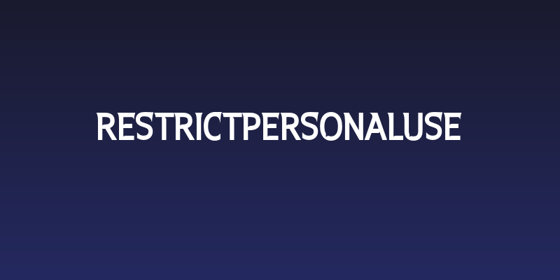 RestrictPersonalUse Social Header