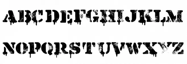 Restricted Area Font Litere mari