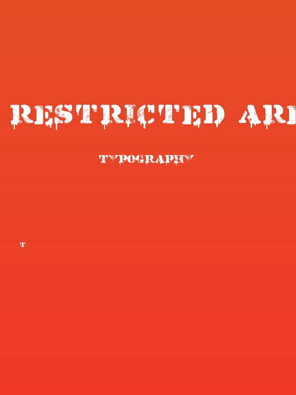 Restricted Area Poster