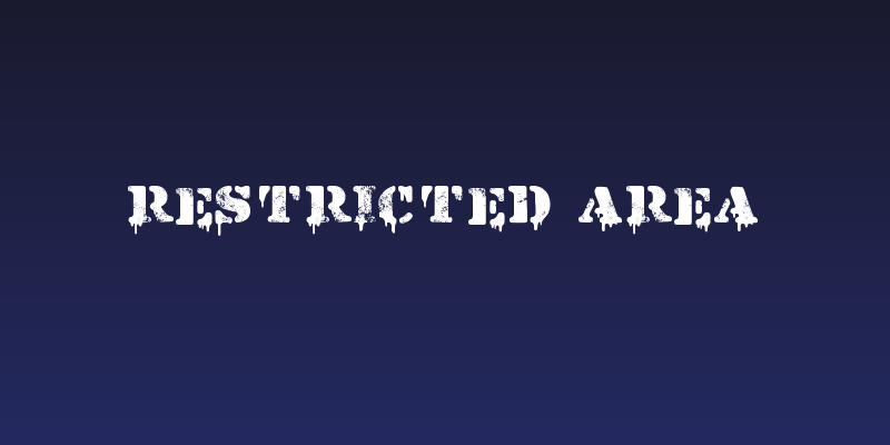 Restricted Area Social Header