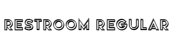 Restroom Regular  font caratteri gratis