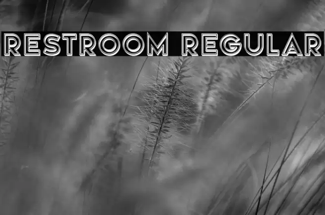 Restroom Regular Font examples