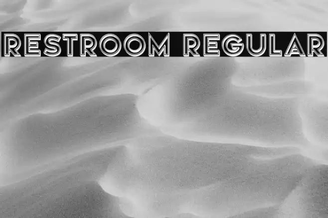 Restroom Regular Font examples