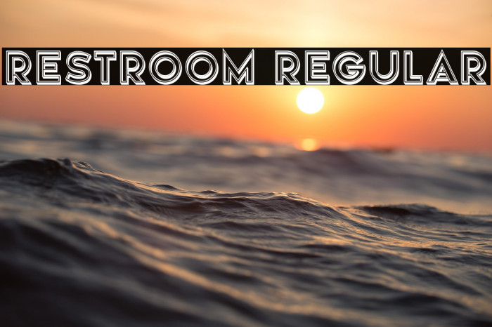 Restroom Regular Example 3