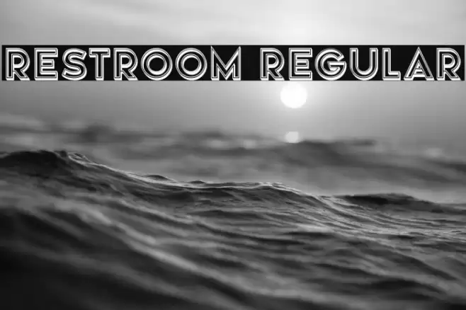 Restroom Regular Font examples
