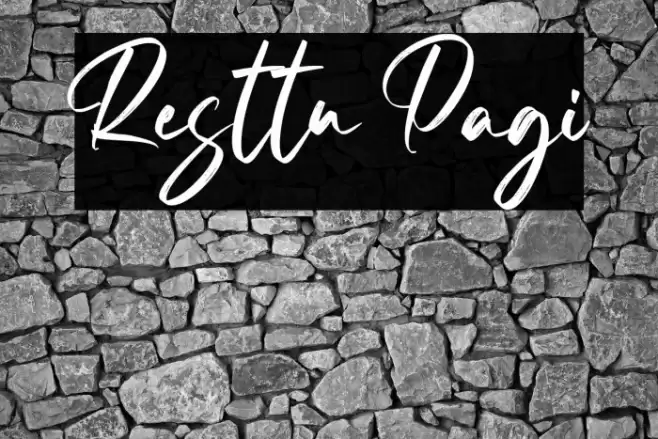 Resttu Pagi Font examples