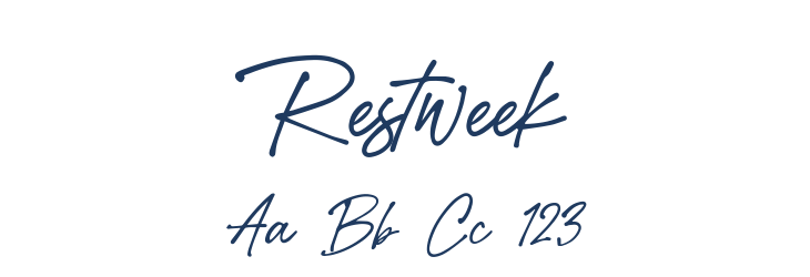 Restweek Font Preview