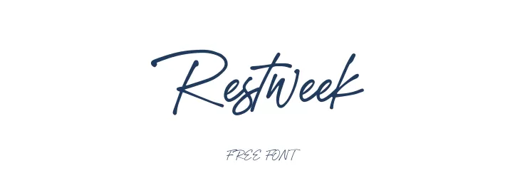 Restweek  Free Fonts Download