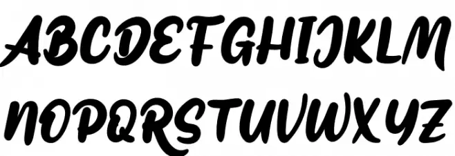 Resty Personal Schriftart Groß