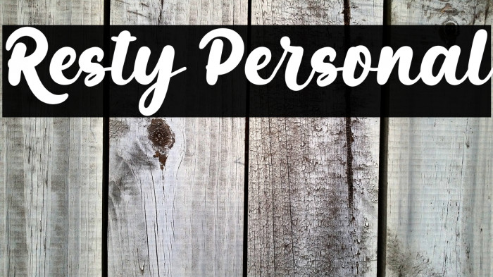 Resty Personal Example 1