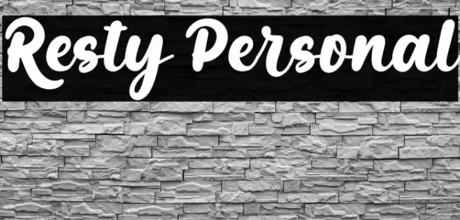 Resty Personal Font examples