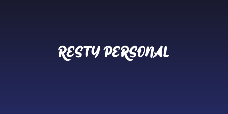 Resty Personal Social Header