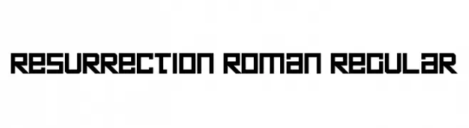 Resurrection Roman Regular  Скачать бесплатные шрифты