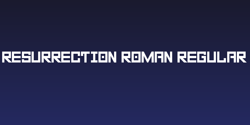 Resurrection Roman Regular Social Header