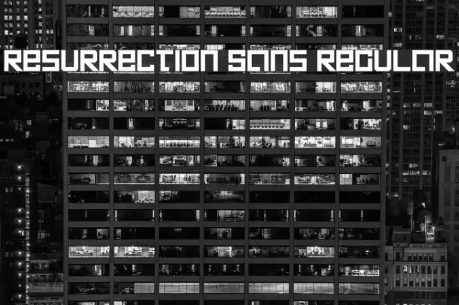 Resurrection Sans Regular Font examples