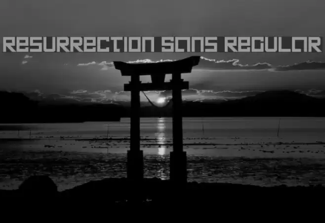 Resurrection Sans Regular Font examples