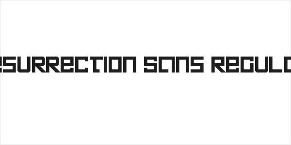 Resurrection Sans Regular Logo