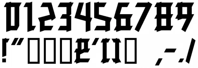 Resurrection Font OTHER CHARS