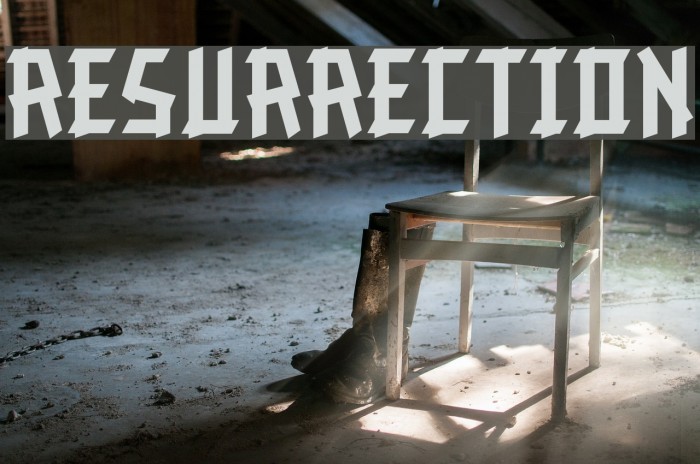 Resurrection Font examples
