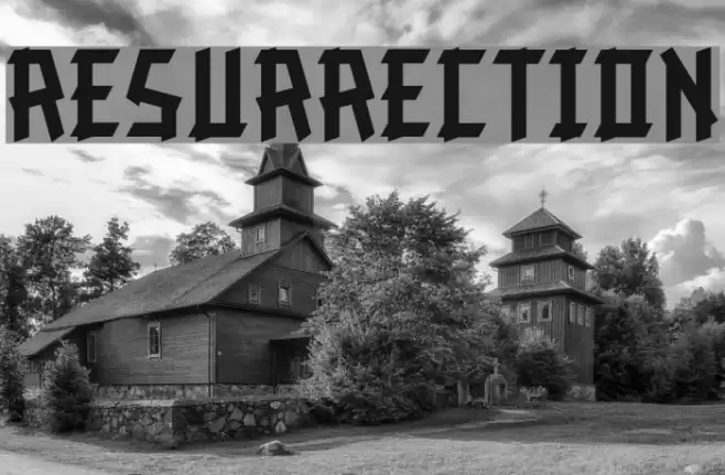 Resurrection Font examples