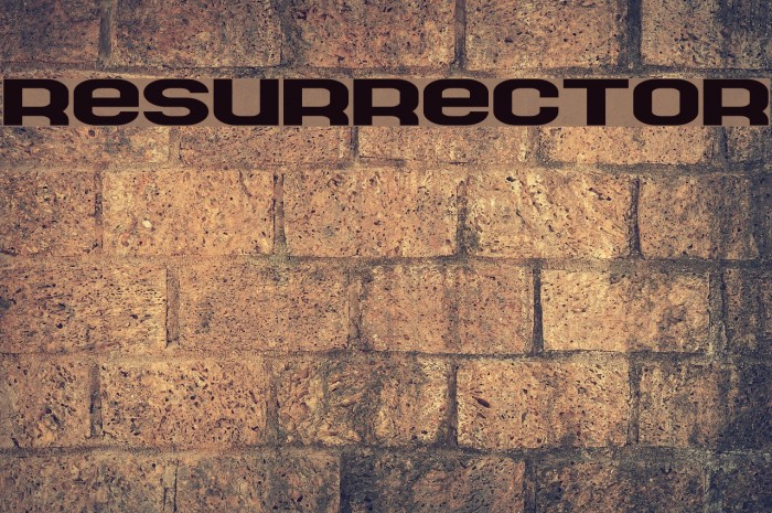 Resurrector Font examples