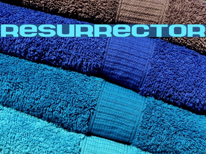 Resurrector Font examples