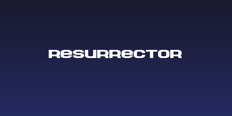 Resurrector Social Header