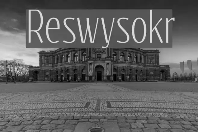 Reswysokr Font examples