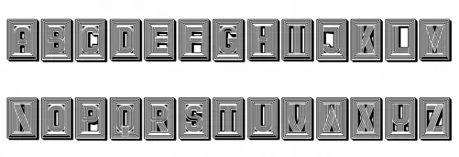 Retailer 3D Regular Font Litere mari