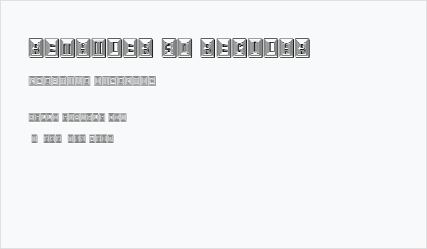 Retailer 3D Regular Business Card