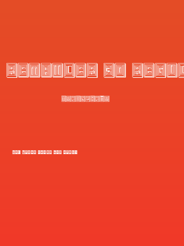 Retailer 3D Regular Poster