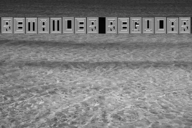 Retailer Regular Font examples