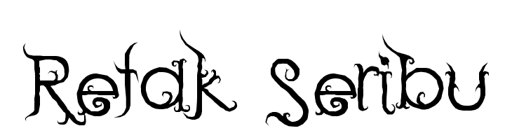 Retak Seribu  Скачать бесплатные шрифты