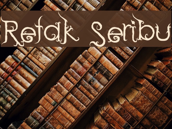 Retak Seribu Font examples