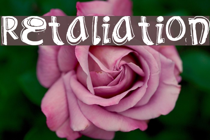 Retaliation Font examples