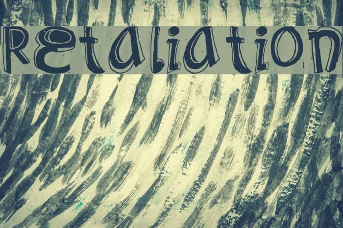 Retaliation Font examples