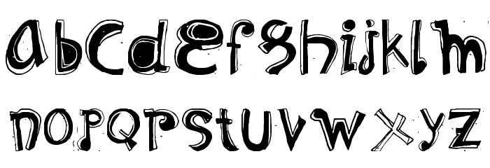 Retaliation Font LOWERCASE