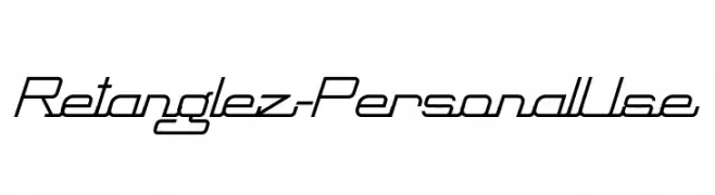 Retanglez - Personal Use  Fuentes Gratis Descargar