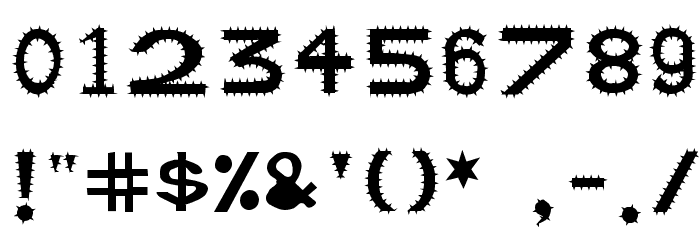 Retardo Arizona Font OTHER CHARS