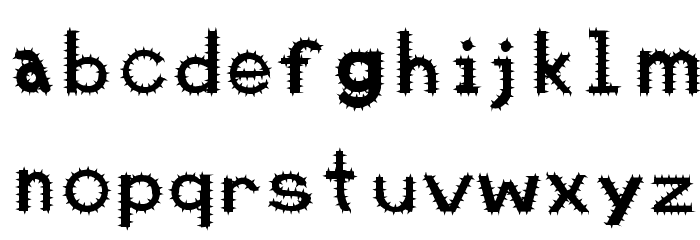 Retardo Arizona Font LOWERCASE
