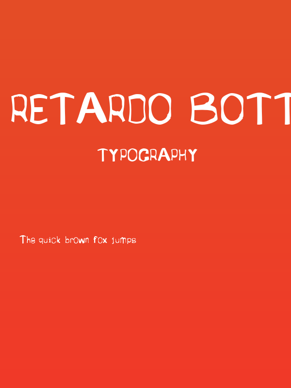 Retardo Bottle Poster