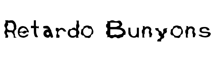 Retardo Bunyons  नि: शुल्क फ़ॉन्ट्स डाउनलोड