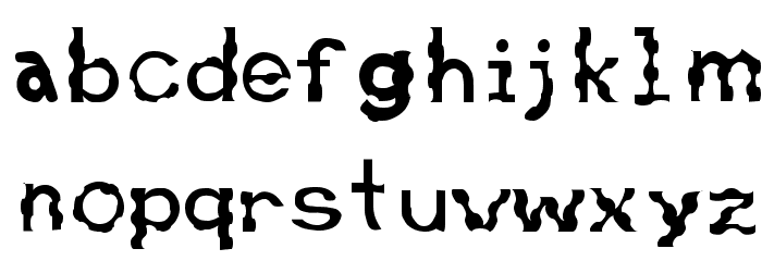 Retardo Bunyons Font LOWERCASE