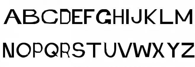 Retardo Emaciated 字体 大写