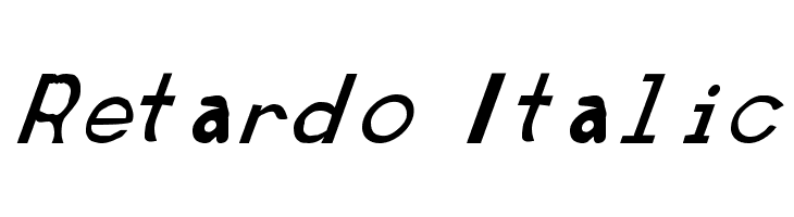Retardo Italic  免费字体下载